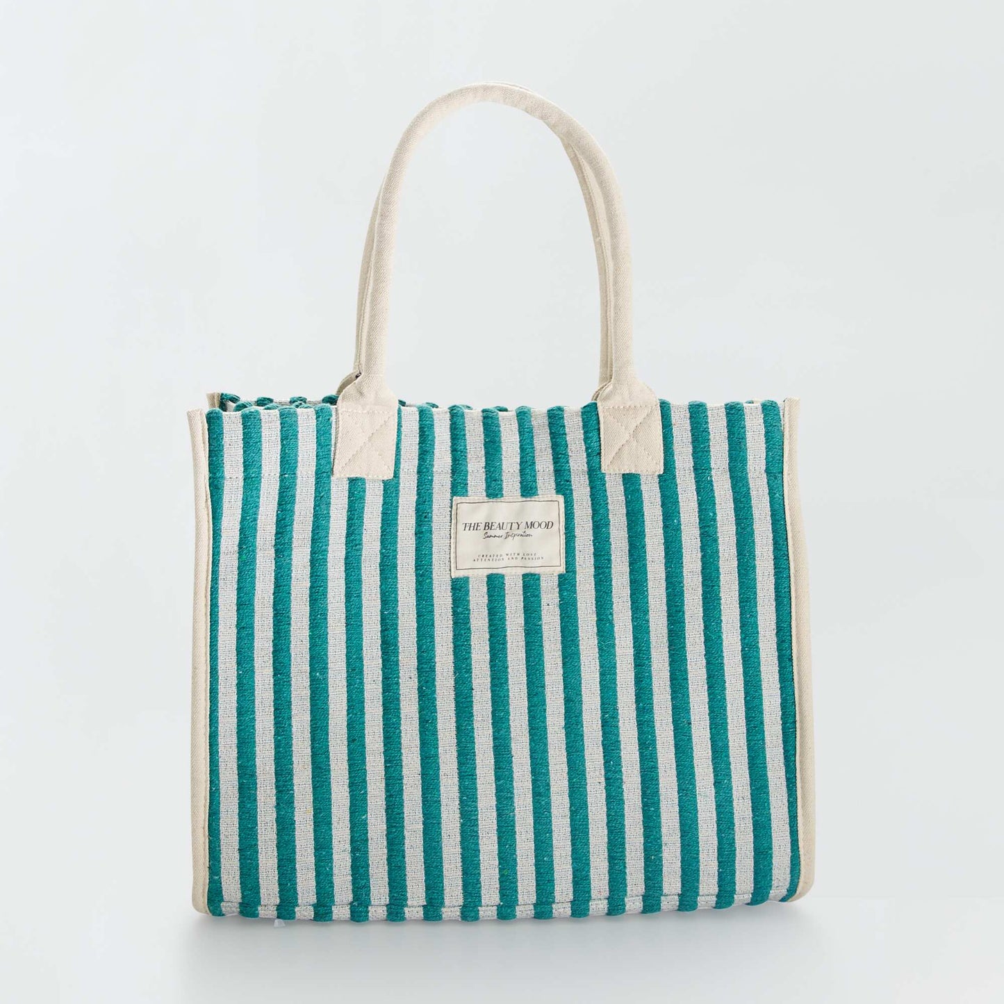 Grand sac cabas tissé Vert