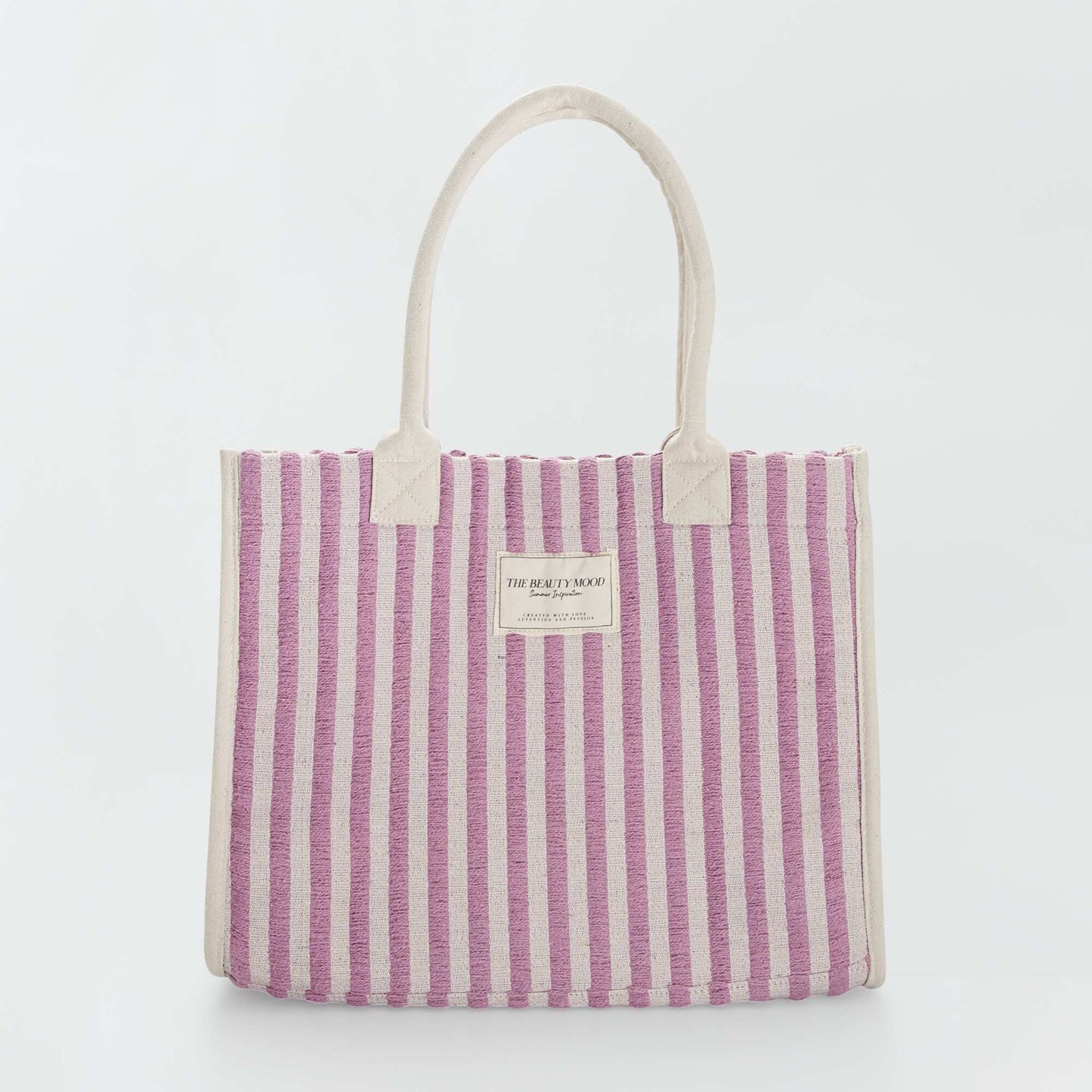 Grand sac cabas tissé Violet