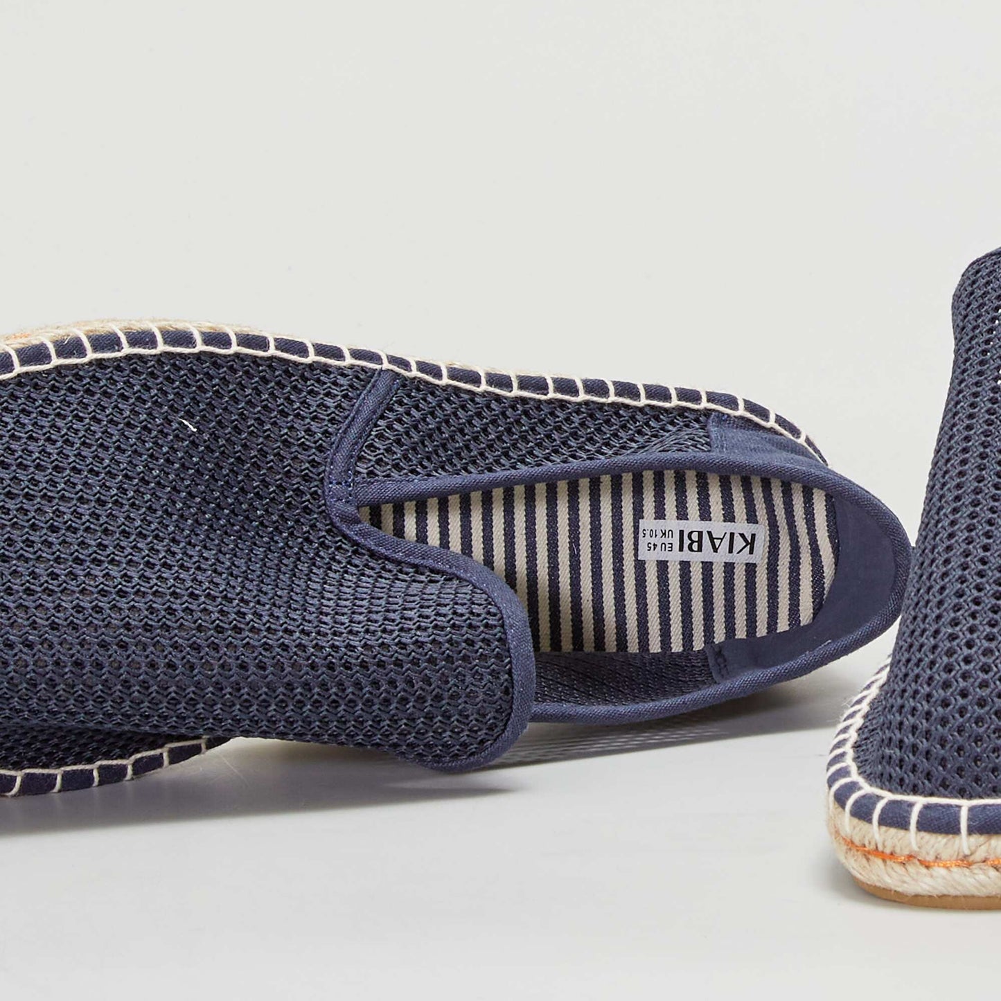 Espadrilles en mesh bleu foncé