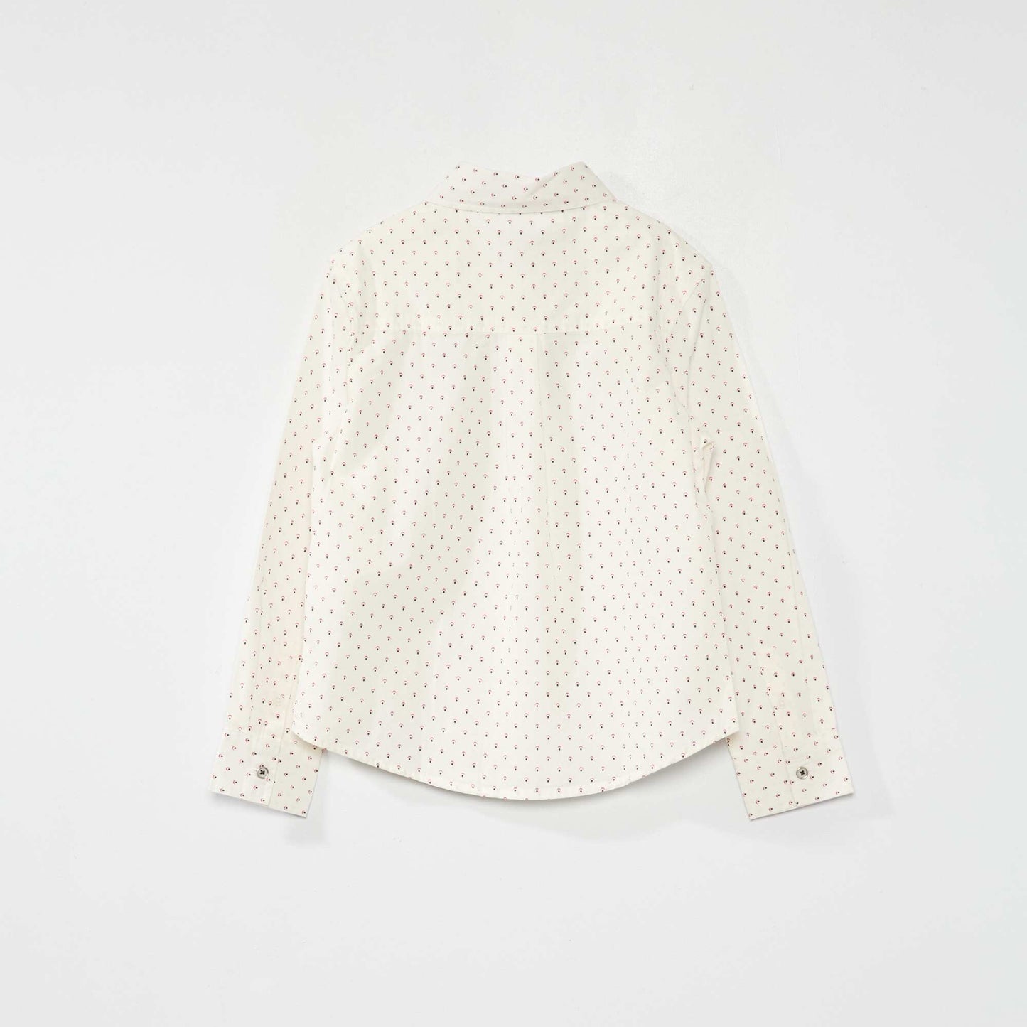 Chemise en popeline à motif Blanc