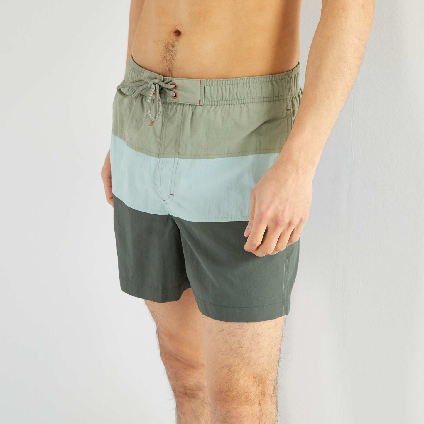 Short de bain Kaki