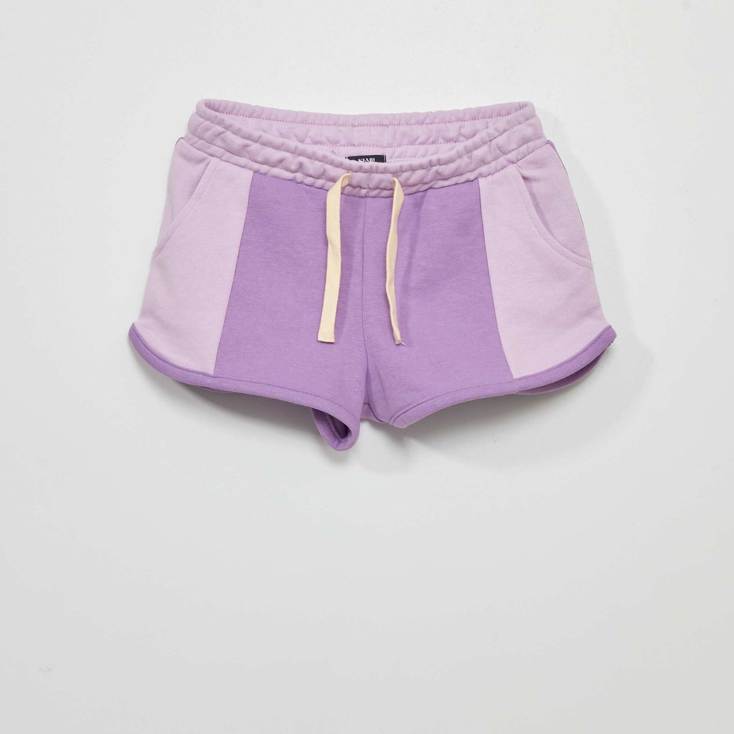 Short en molleton color-block Violet