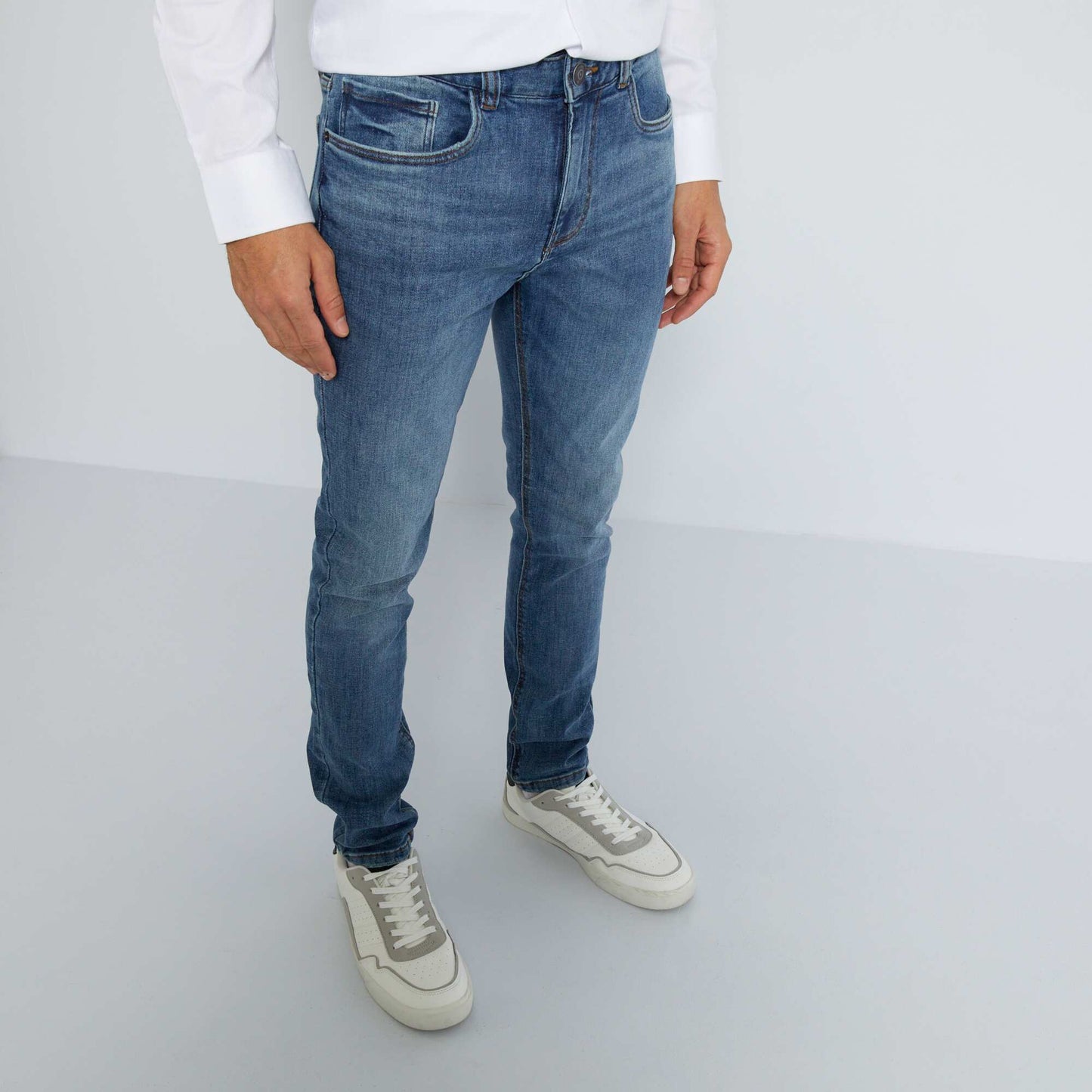 Jean skinny à 5 poches - L32 Bleu