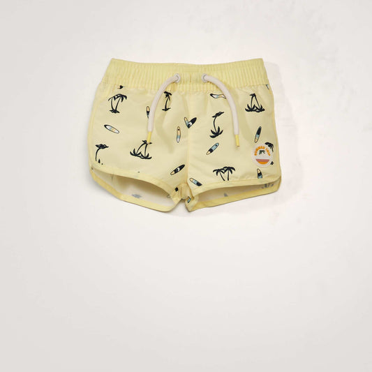 Short de bain Jaune