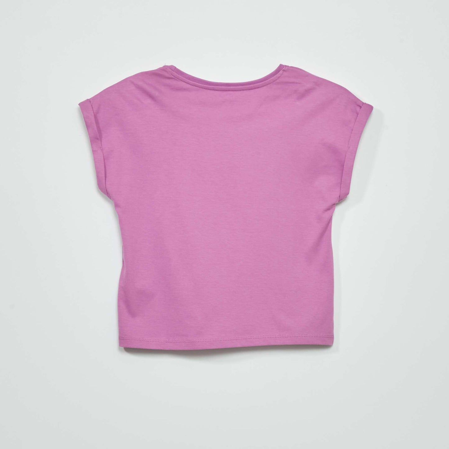 T-shirt en jersey imprimé Violet