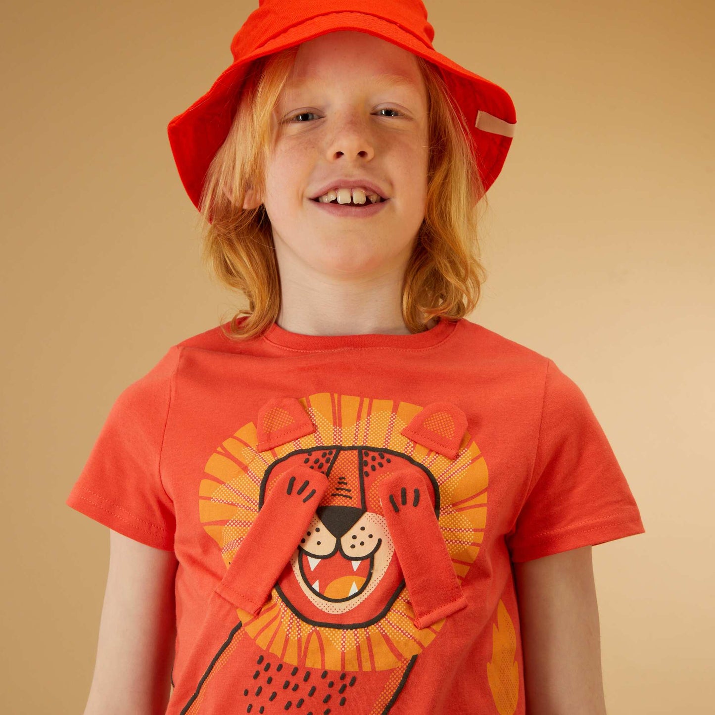 Tee-shirt imprimé Orange