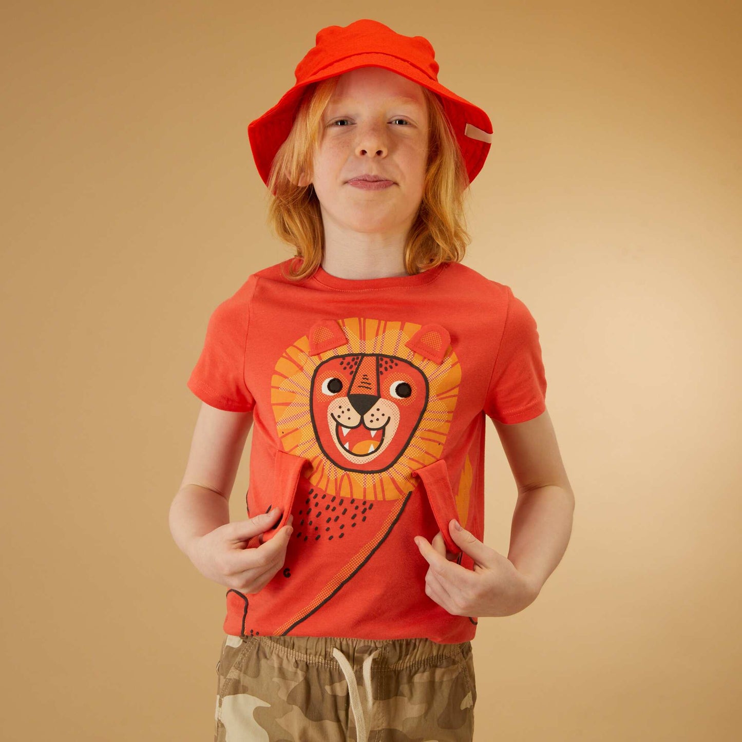 Tee-shirt imprimé Orange