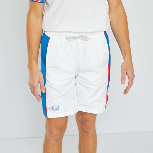Bermuda de sport - Allez Les Bleus Blanc/bleu
