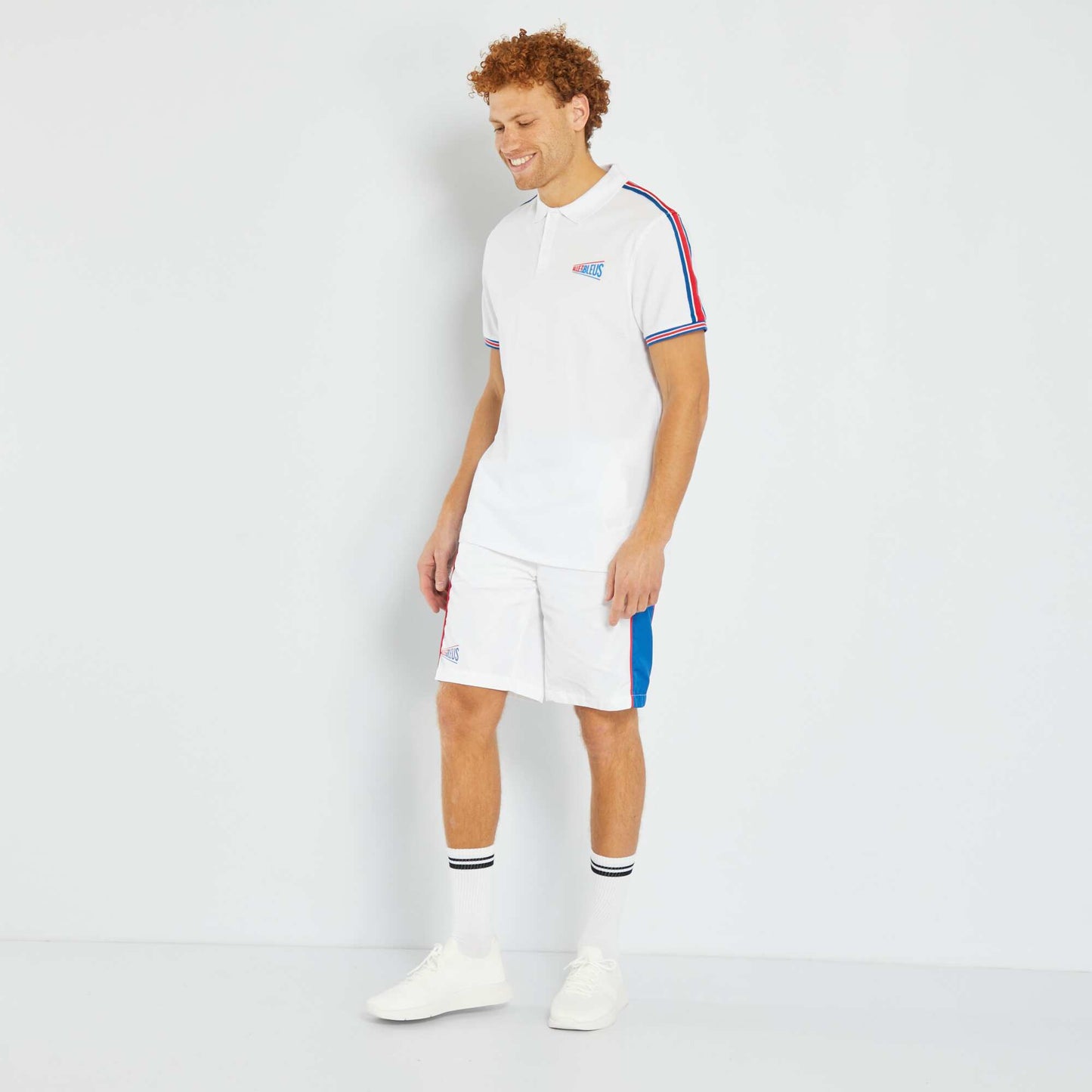 Bermuda de sport - Allez Les Bleus Blanc/bleu