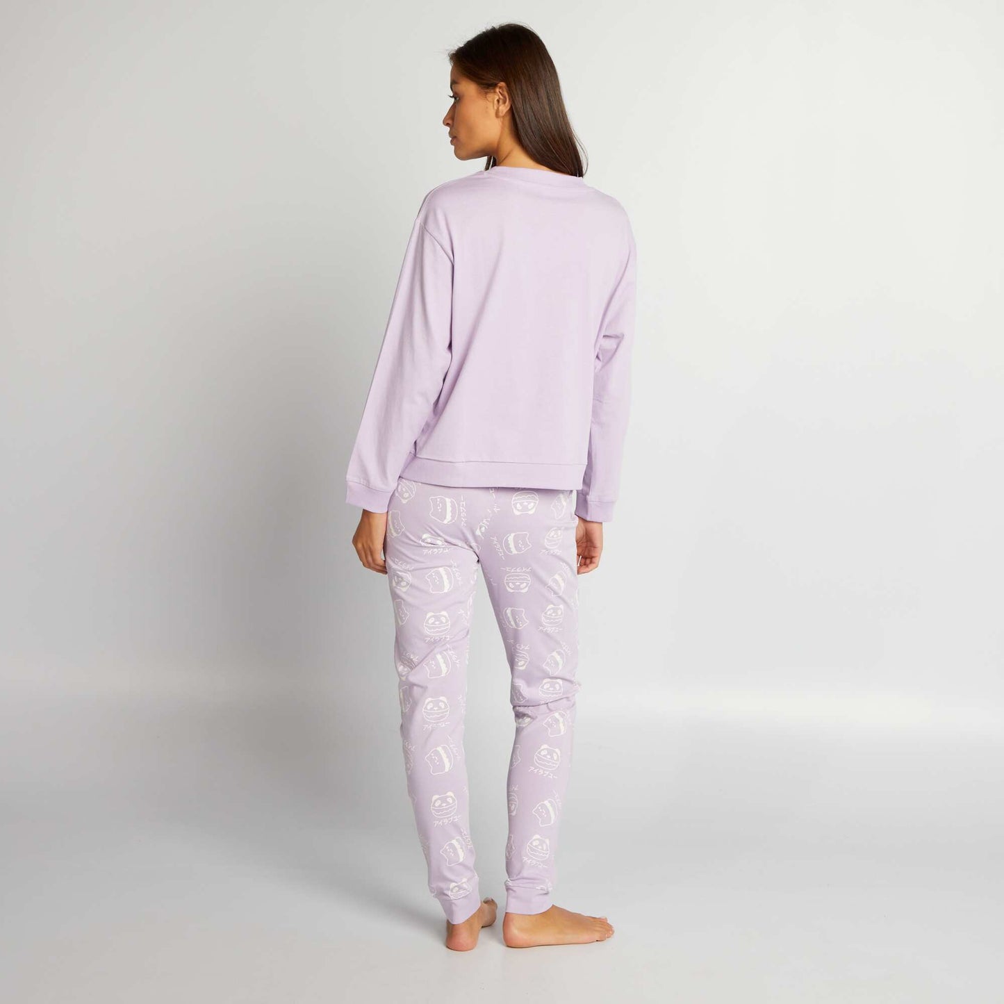 Ensemble pyjama long en jersey - 2 pièces Violet