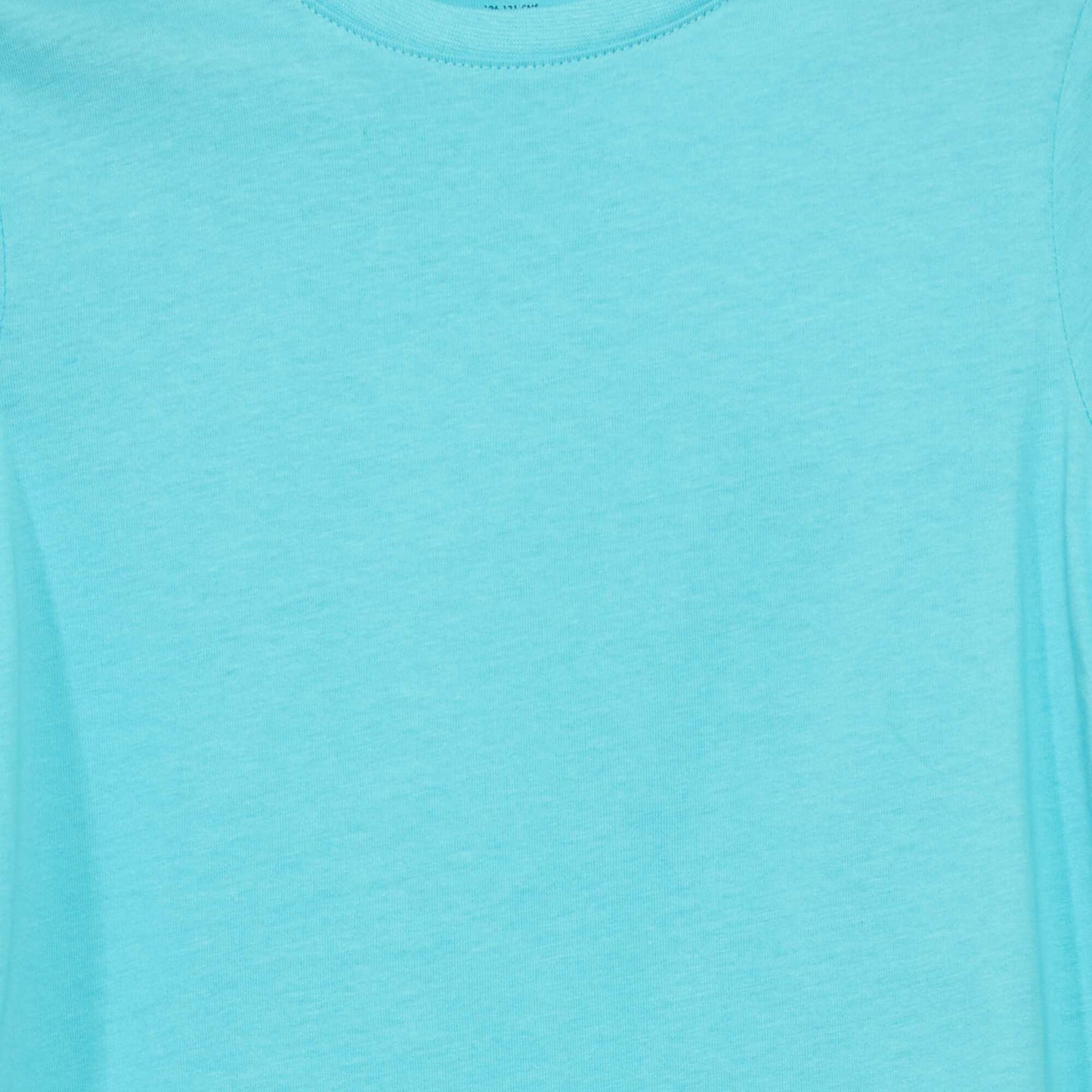 T-shirt uni manches courtes Bleu