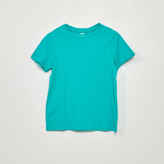 T-shirt uni manches courtes Vert