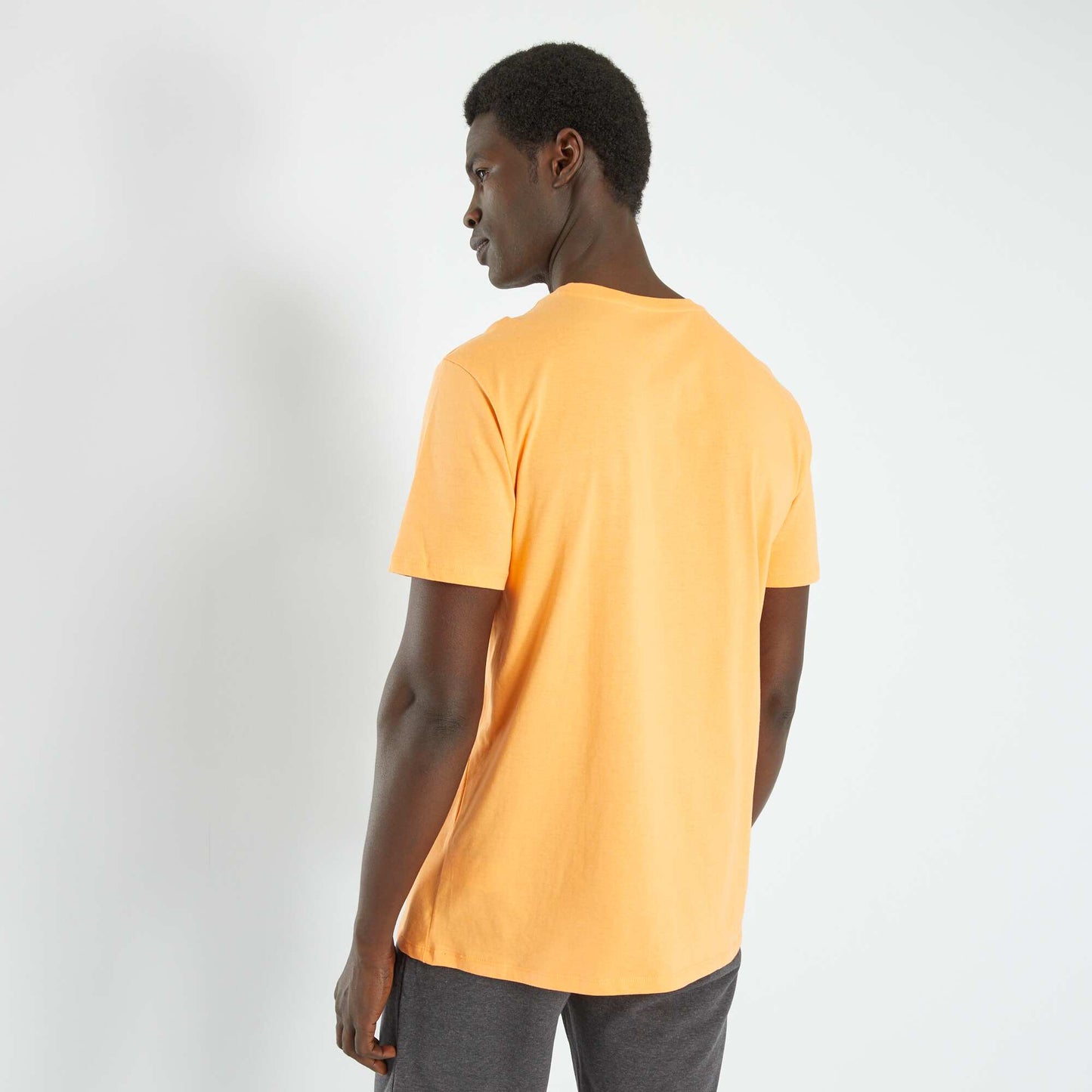 T-shirt en jersey avec imprimé surf Orange